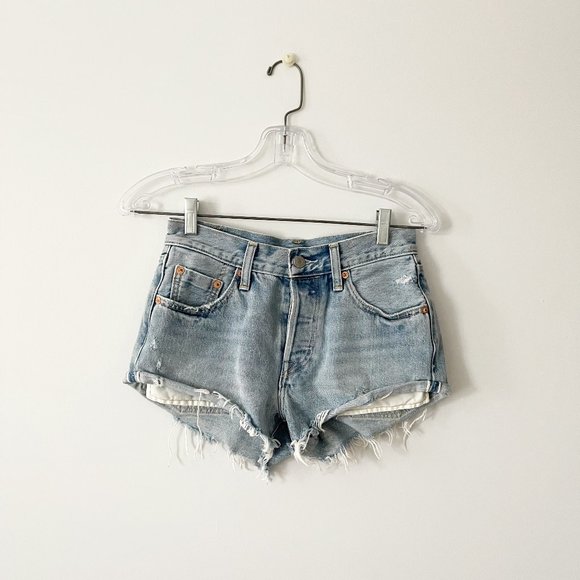 Levi's Pants - ✨ Light Blue Distressed Jean Shorts | Levi's